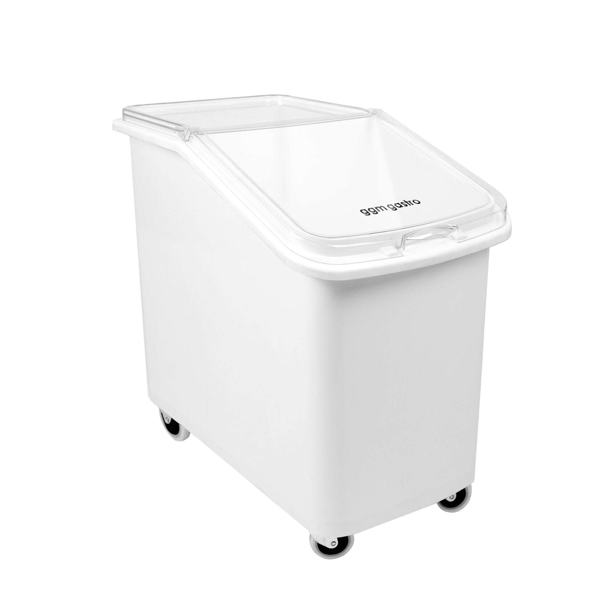 GGM Gastro | GPPUS11 | Mehlwagen/Zutatenwagen - 102 Liter - Polypropylen - Mit Deckel & leisen Rollen
