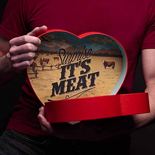 Jerky Heart – Includes 10 Delicious Beef Jerky Snacks With Flavors Like Whiskey Maple And Honey Bourbon – In A Delightfully Surprising Heart-Shaped Box #TOP3