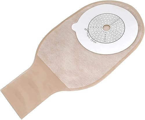 Miniatura 6 de 20 bolsas de colostomía, suministros de ostomía, bolsa de ostomía drenable de una pieza para cuidado del estoma de ileostomía, cortada a medida