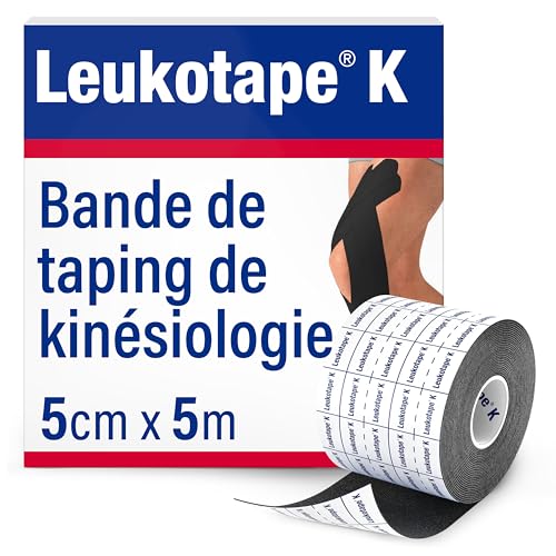 BSN Medical Leukotape K Bande de kinésiologie Noir 5 cm x 4,5 m