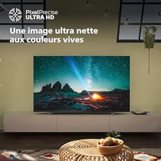 PHILIPS 65PUS7609 - Téléviseur LED 164 cm - UHD 4K - Titan OS - Dolby Atmos - Assistant Vocal Intégré - Cadre sans Bord