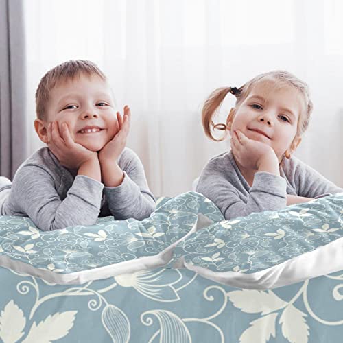 Parure de lit simple bleu clair pour une chambre d'ado ou d'invités cocooning