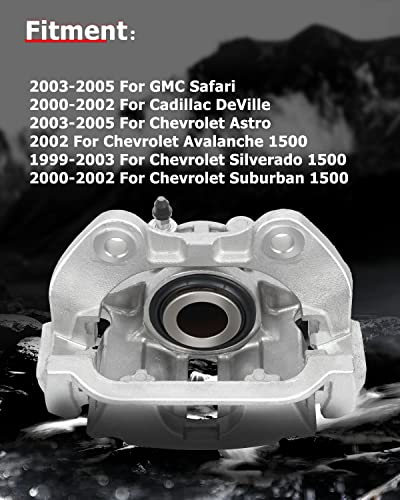 Image of cciyu Rear Left + Right Brake Calipers With Bracket 18-B4726 18-B4727 For Cadillac 2000-2002,For Chevrolet 1999-2005,For GMC 1999-2005 (2PCS)