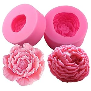 Fewo Pfingstrosen Silikonform 2 Stück