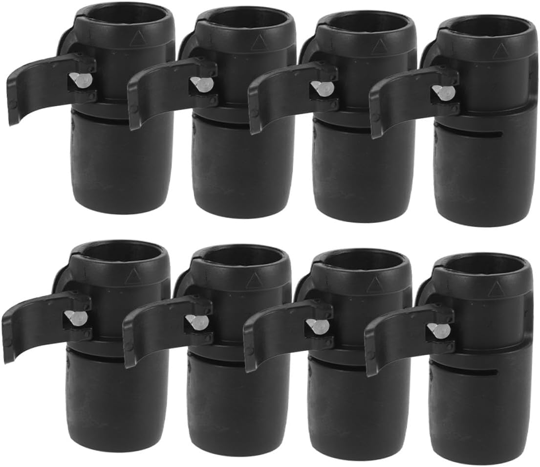 PRETYZOOM 8pcs Kayak Paddle Clip Holder Universal Oar Clamp Lightweight Deck Mounted Paddleboard Accessory for Canoeing and Water Sports