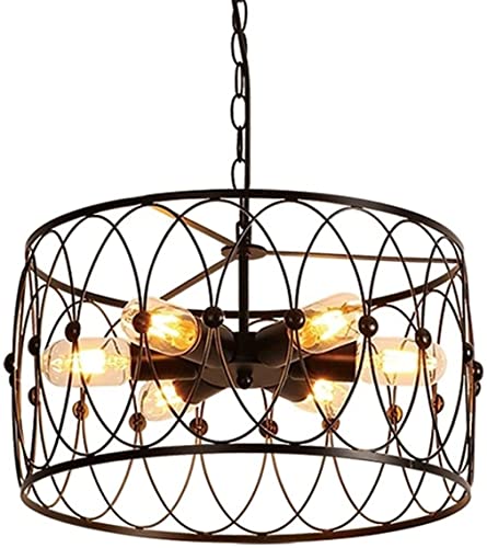 Lustre moderne cage de fer pour illuminer un salon sombre - 2