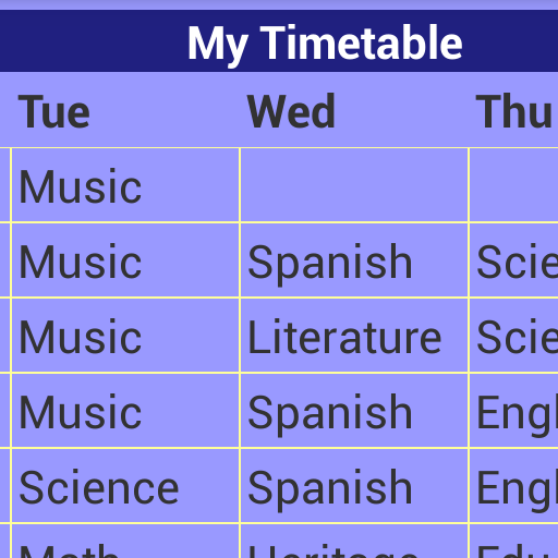 Timetable Amazon School Timetable - App on the Amazon Appstore