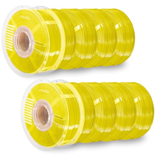 AzureFilm PETG Hyper Speed Refill Filament 1,75 mm, 10 kg (10x1 kg), stark & langlebig, feuchtigkeitsbeständig, für Hochgeschwindigkeits-3D-Druck, 2 gratis Spulen