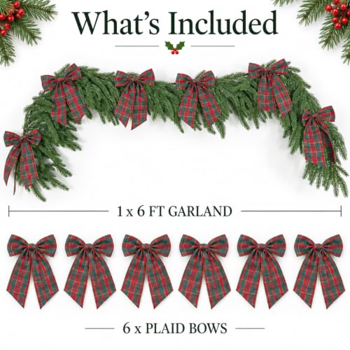 Christmas Garland with Bows - image 2