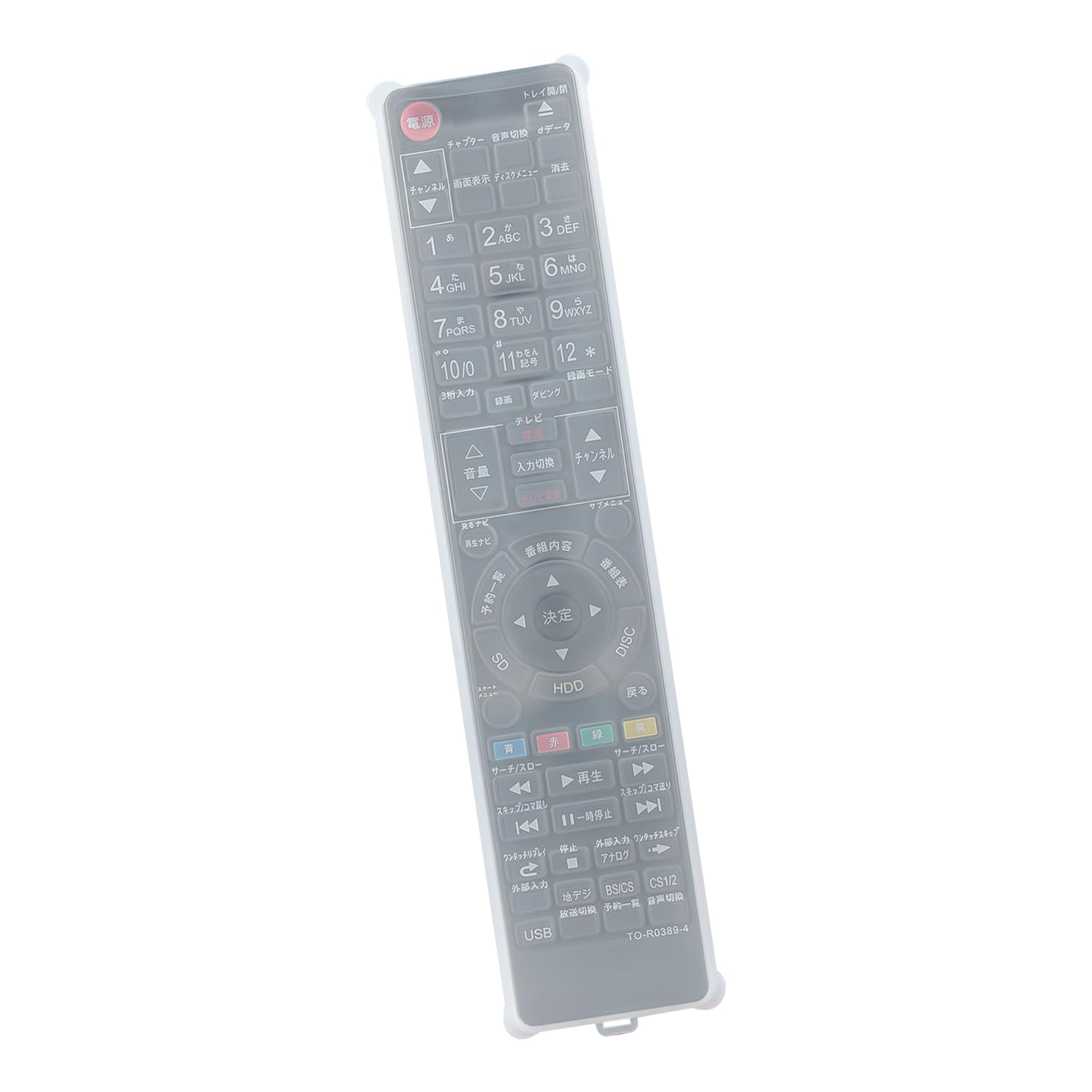 ブルーレイリモコン SE-R0428 SE-R0372 SE-R0415 SE-R0369 SE-R0389 リモコンカバー付き fits for 東芝 TOSHIBA ブルーレイディスクレコーダー DBR-T360 DBR-T350 DBR-Z320 DBR-Z310 D-BZ510など