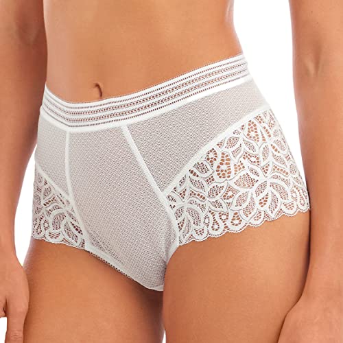 Wacoal - Culotte Haute Amincissante avec Dentelle Raffiné Blanc Cover