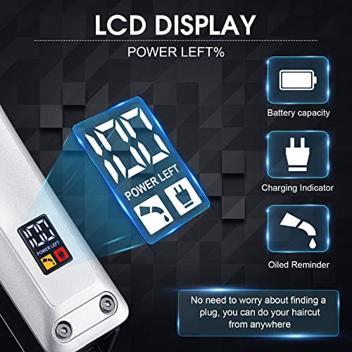 Comzio Hair Clippers For Men, Cordless Barber Clippers Professional Hair Cutting Kit,Rechargeable Beard Trimmer, Home Haircut & Grooming Set With Large Led Display & High-Performance Electric Clippers #TOP4