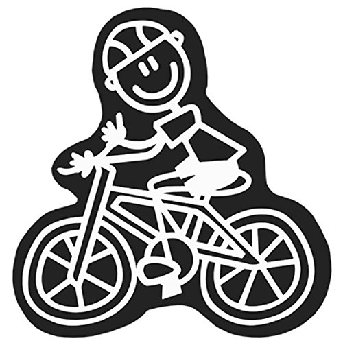 Family Car Decals ADH06679 Pegatina Familia Hombre Bici para Coche 11-12cm de Alto
