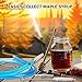 21 Pcs Maple Syrup Taps Kit Trees Include 6 Pcs Stainless Taps Spiles with Hooks Blue Food Grade Maple Syrup Tubing 3 Pcs Spile Cleaning Brush