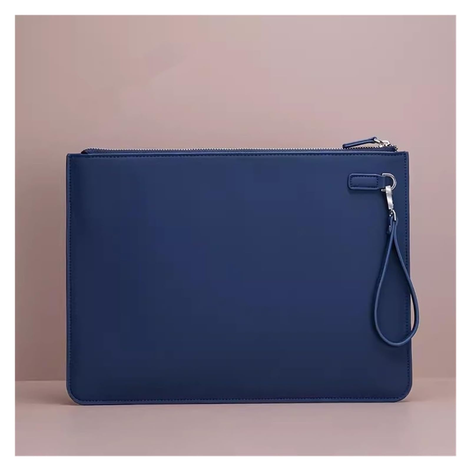 Teczka kopertowa na dokumenty, Skórzany organizer na dokumenty, teczka, torba do przechowywania, 24,8 x 34,5 cm, wielokolorowy(Blue)