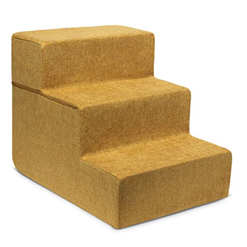 Image of Foldable Pet Steps /Stairs with CertiPUR-US Certified Foam for Dogs and Cats by Best Pet Supplies