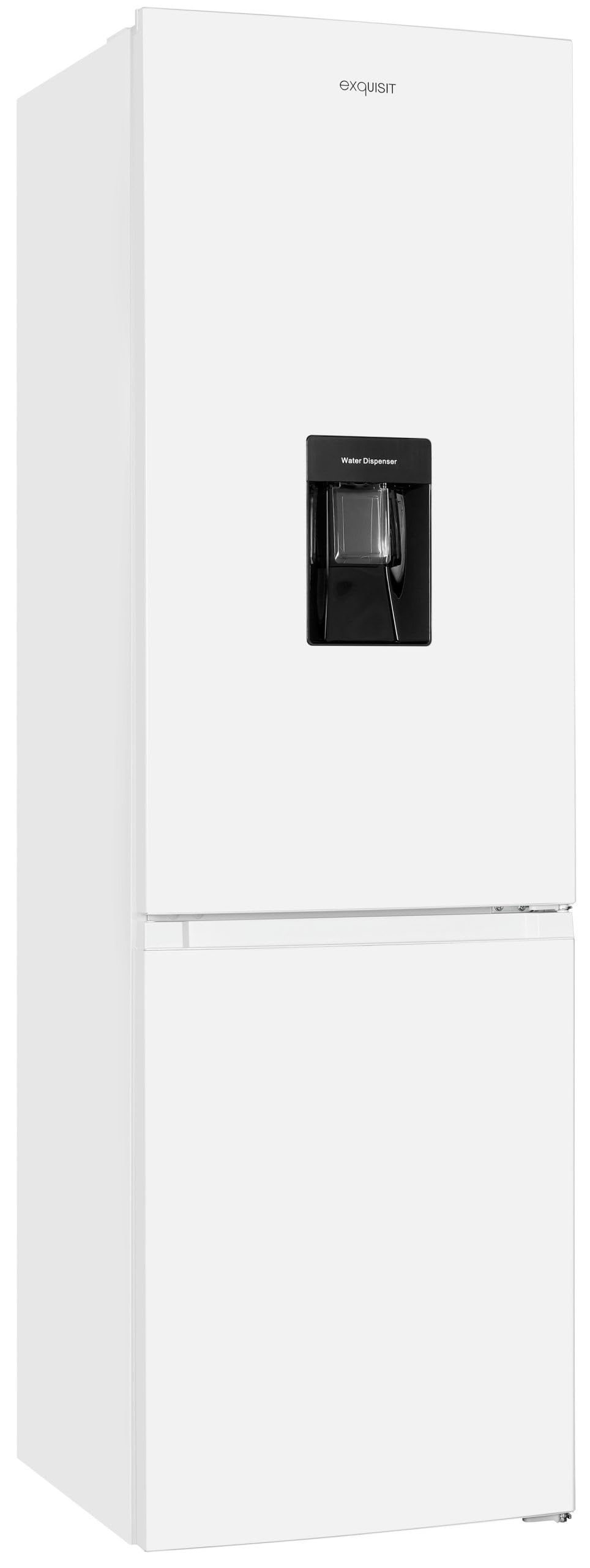 Exquisit® Frigorífico Combi 251L, Color Blanco, Clase C, No-Frost, Dispensador de Agua, Puerta Reversible, Alarma de Puerta Abierta, Medidas (180,5 x 54,0 x 60,0 cm)