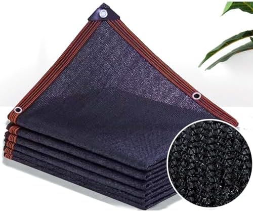 Black Sunblock Shading Net for Patio Garden with 60 75% Shade Greenhouse Sun Shade Sail Outdoor Sunblock Shade Cloth Net 8×15m/26.2×49ft