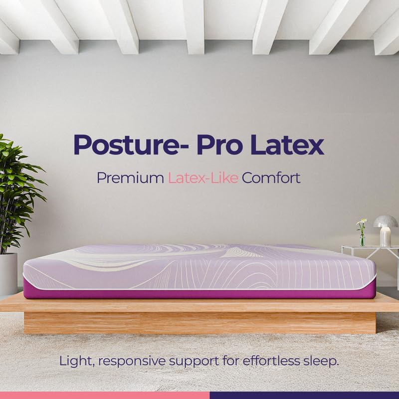 Image of Response Orthopedic Mattress with Neolatex Comfort Layer, Ergo Flow Breathable Zoned & Firmflex Base | Pressure Relief Mattress for Spine Alignment, Shoulder & Hip Support (Single, 72x35x8 inch)