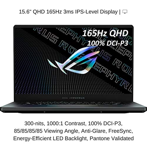 Image of [2021] HIDevolution ASUS ROG Zephyrus G15 GA503QM 15.6 inch QHD 165Hz, 3.0 GHz AMD Ryzen 9 5900HS, RTX 3060, 16 GB 3200MHz RAM, 512 GB PCIe SSD, Windows 10 Pro