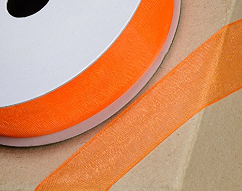 CLUB GREEN WOVEN EDGE ORG.RIBBON 23MMX25MT ORANGE, Fabric, 11 x 11 x 3.3 cm, 11 x 11 x 3.3000000000000003 cm
