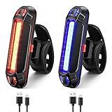 YUERWOVER Bike Tail Light Ultra Bright Bicycle Rear Light 2 Pack USB Rechargeable LED...
