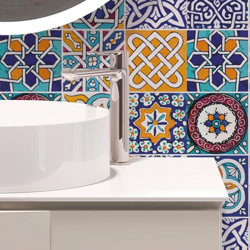 RE-COVERTILES, Tile Stickers for Bathroom and Kitchen 24 Pcs 10x10 cm - Image 2