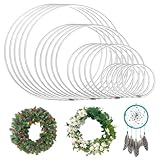 bricolage artisanal : cercle attrape reve cerceau pour les créations décoratives diy, il peut être enroulé et orné de matériaux tels que du fil métallique, de la mousse, de la dentelle, du fil de coton, des feuilles et des fleurs afin de créer sans effort des décorations personnalisées pour les fêtes, les mariages ou les tentures murales.