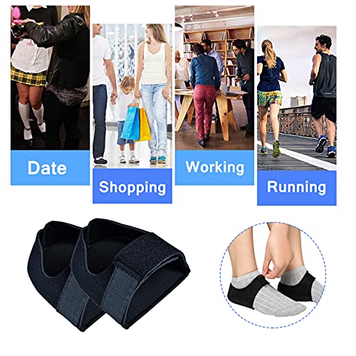 Heel Protectors, Gel Heel Cups, Heel Cushion Support For Plantar Fasciitis, Heel Pain, Achilles Tendinitis, Dry Cracked Heels, Heel Pads For Men & Women, L #TOP5