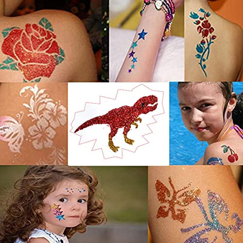 Tatuagens Para Crianças,Adesivos temporários com 18 padrões clássicos de desenhos animados | Kit de