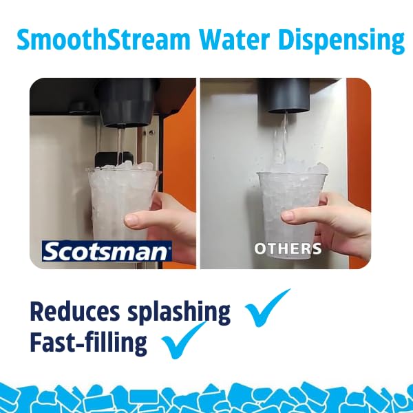 Scotsman HID540A-1 Meridian Countertop Air Cooled Ice Machine and Water Dispenser - 40 lb. Bin Storage