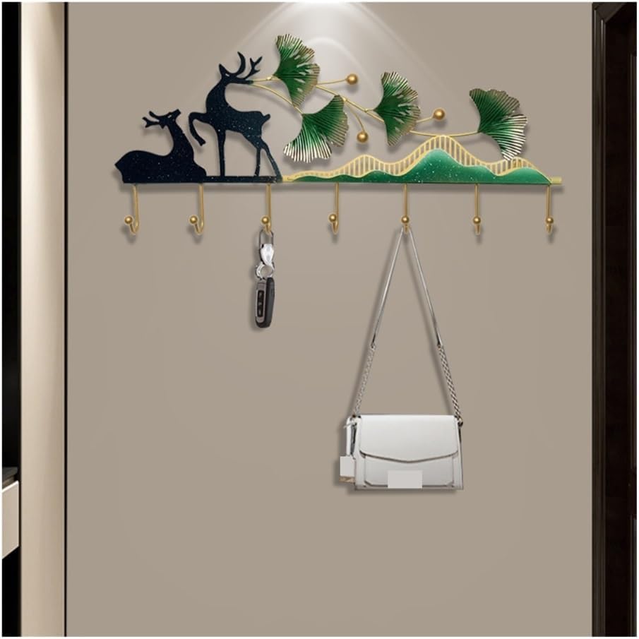 Hat Rack for Wall Wall Mounted Entryway Key Hooks - Space Saving Coat Rack for Doorway