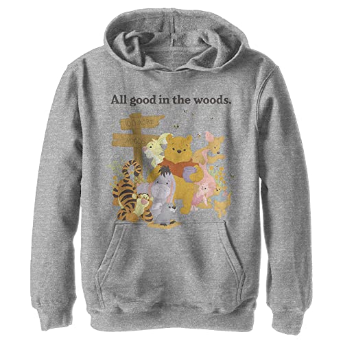 Sweat Winnie l'Ourson Disney en molleton pour garçon coloris gris chiné taille M