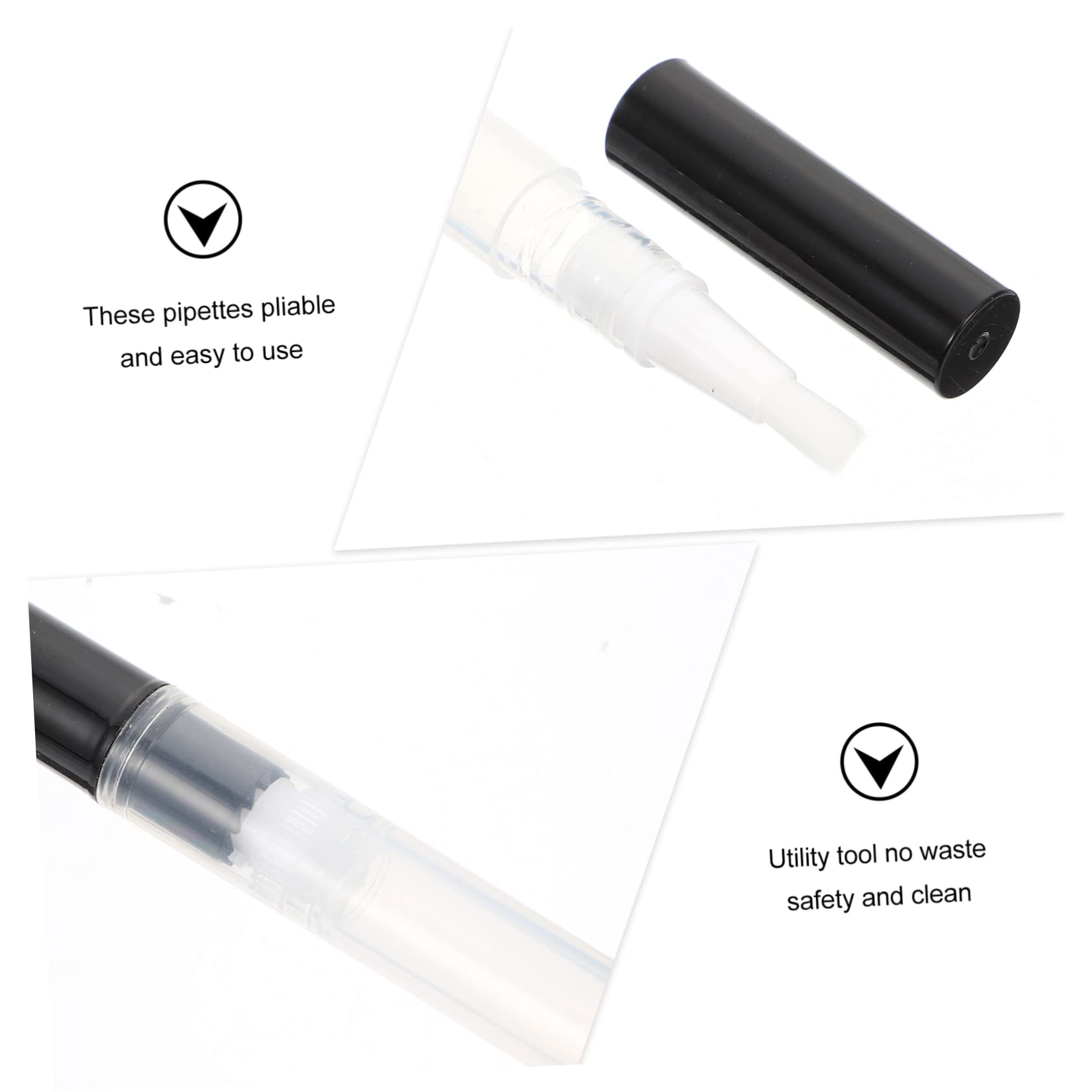 STOBOK 3 Set Di Mini Penne Per Nail Art Tubo Vuoto Penna Per Per Cuticole Penna Per Rivitalizzante Fornitura All'ingrosso Facile Da Riempire Sicuro Robusto 10 Pezzi*3