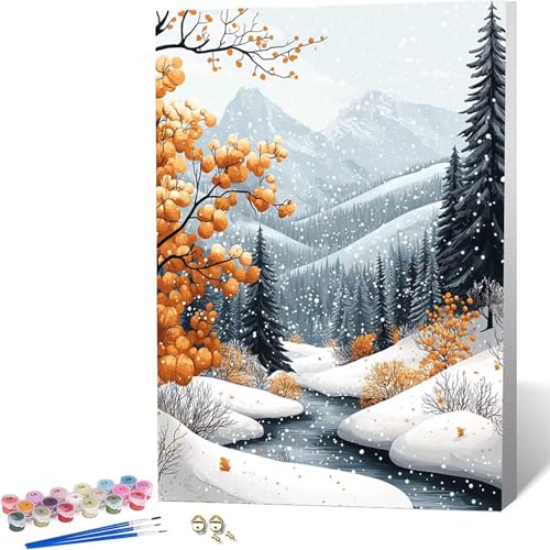 Paint by Numbers �~ �������G ���i �y�C���g�o�C�i���o�[, ��l�p�����h��G�L�����o�X�N���t�g �u���V�ƃA�N�����G�̋�� �z�[�� �I�t�B�X����, �����ւ̃M�t�g 60x80cm -zjn2604VC
