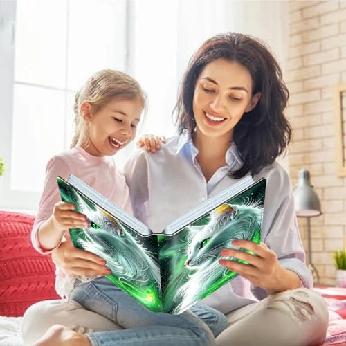 Image of Photo Album 4x6 120 Pockets Photos with Strong Elastic Band, Small Mini Albums Sheet Protector Folder for Photos, Album for Family Wedding Women Men Baby Vacation Gift, Green Cat