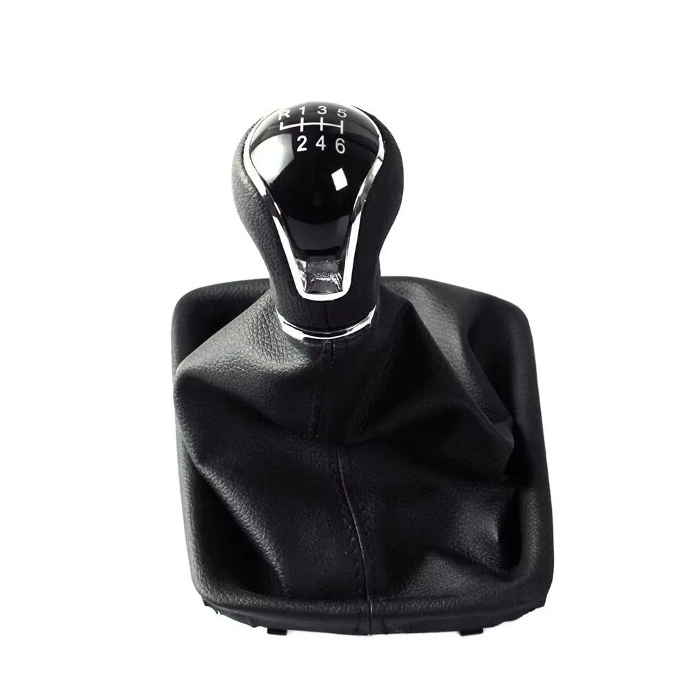Poanbcgy 6 Speed Black Auto Parts For Seat For Leon Iii Mk3 2012-2020 Gear Shift Knob Lhd With Shifter Level Stick Gaiter Boot Dust Cover(6 Speed Black)