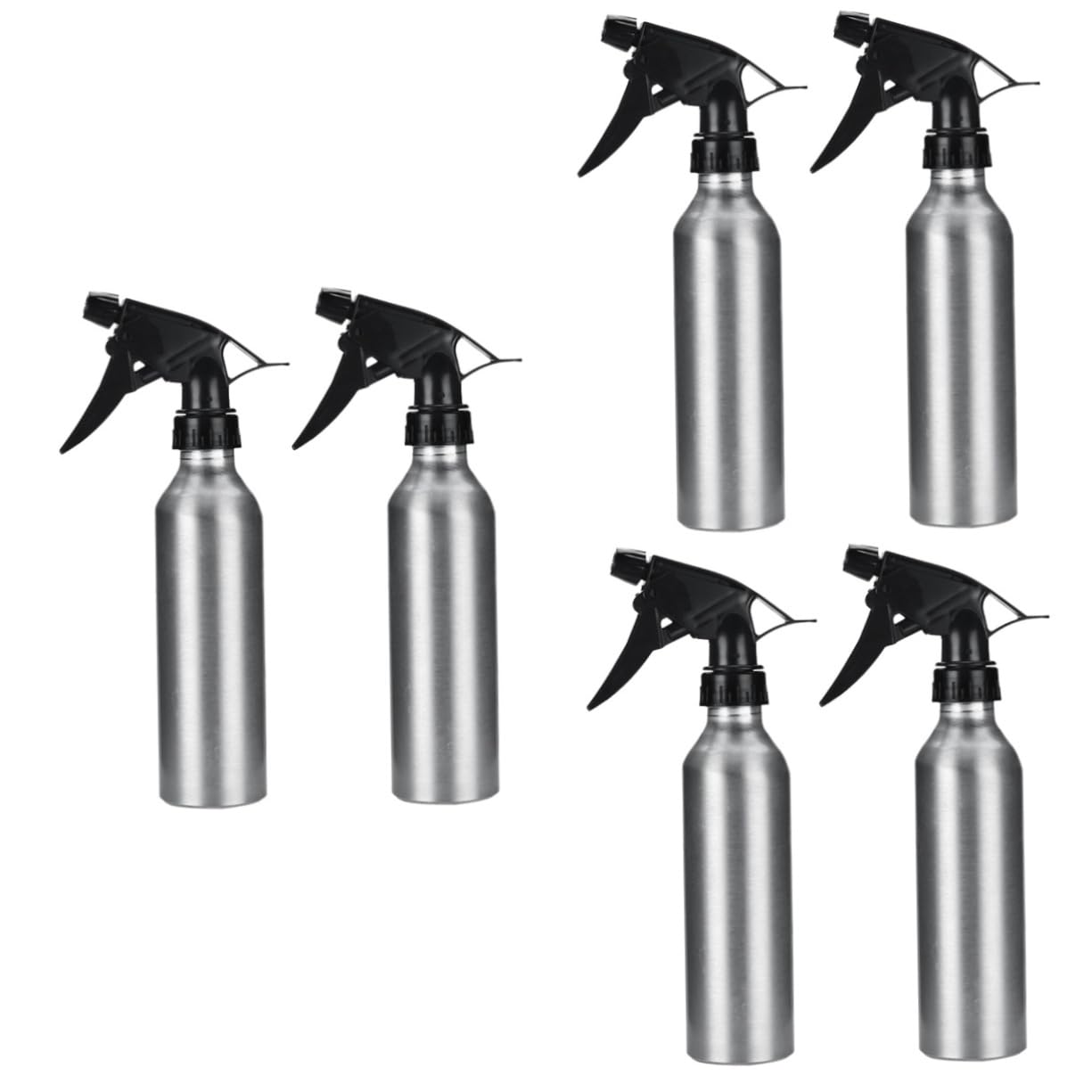 Pulverisateur nebulisateur bottle POPETPOP flacon pulvérisateur à pompe d'eau silver 6x