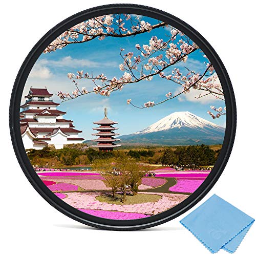 BaySedy カメラ用フィルター 58mm MC UV レンズフィルター 撥水 薄枠 レンズ保護用 58DMC-UV