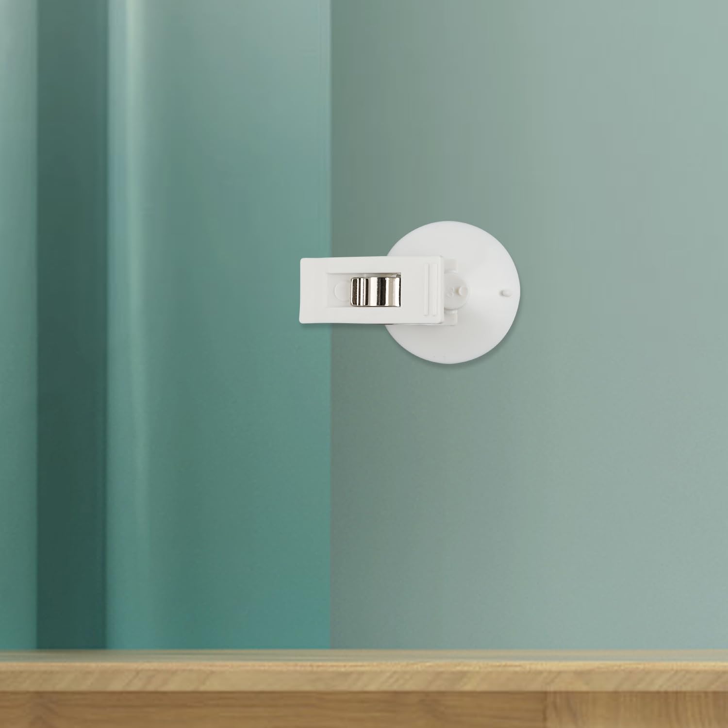 6 clip per tenda da doccia con ventosa, supporto autoadesivo, clip per tenda da doccia, antivento, protezione in PVC, per tenere tenda da doccia, accessori intelligenti