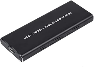 USB3.1 Type C to NVME M.2 Mobile Hard Disk Box,M.2 NVME NGFF SSD Enclosure Adapter Tool,HDD Enclosure Black M.2 SSD Enclosure M Key External Case