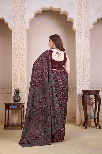 Image of TAMAIRA FASHION Mulmul Pure Cotton Saree For Woman |Office Wear Daily Wear Daily Wear Sarees For Women Without Blouse Piece(Available in 12 Colours)