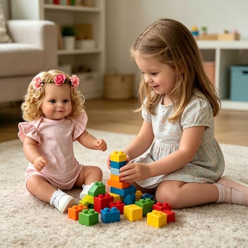 Muñeca Reborn Bebé Suave 50 cm con Ropa Accesorios miniatura 6