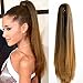 Produktbild Neverland Beauty 20(50cm) Ombre Two Tone Long Straight Clip in/on Wavy Ponytail Pony Tail Hair Extension Hairpiece Claw 8#/27# by Neverland Beauty