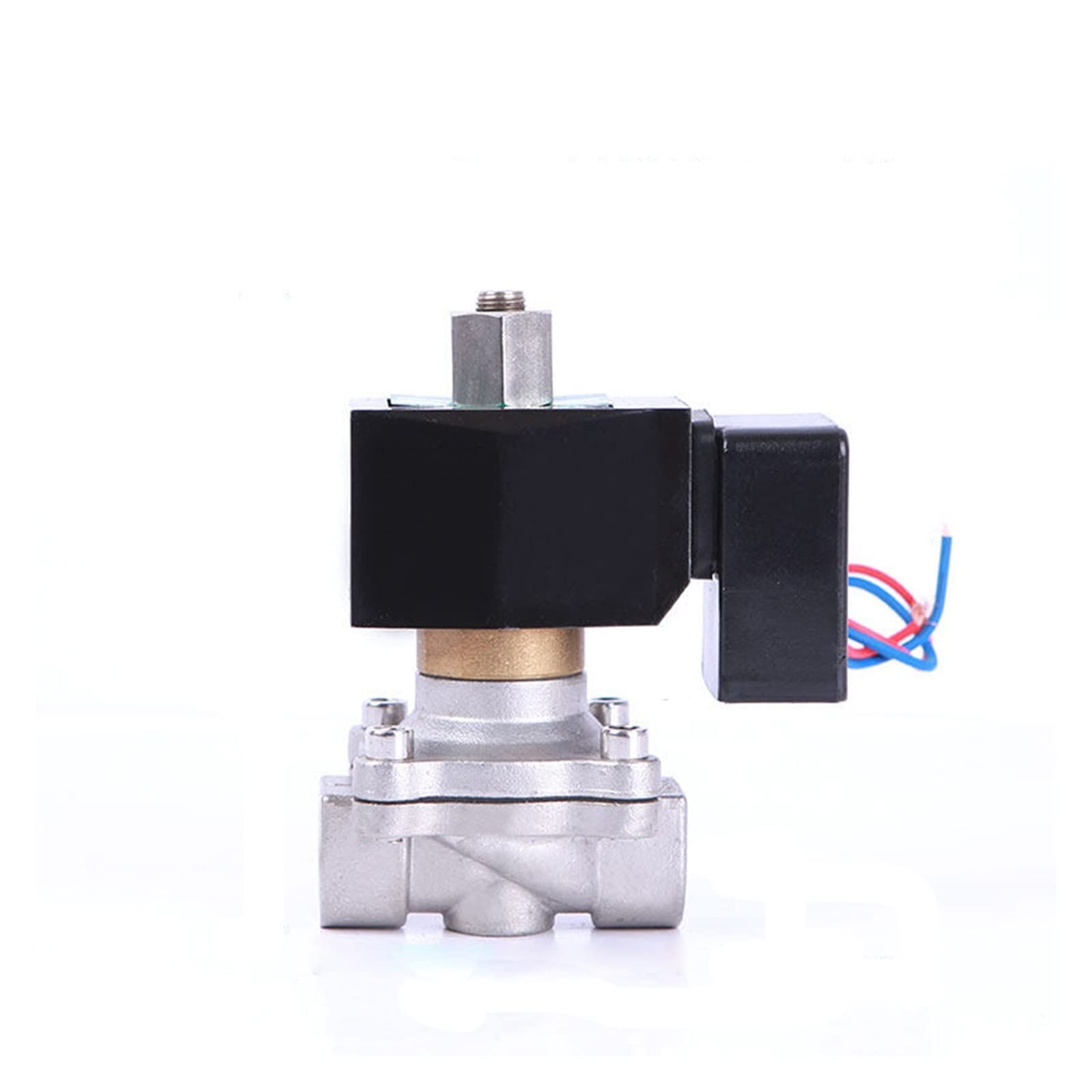 Elettrovalvola impermeabile normalmente aperta da 1/2 "con indicatore di alimentazione LED non calda 24V 12V 220V 110V in acciaio inossidabile(G-220VAC-NBR-SEAL)
