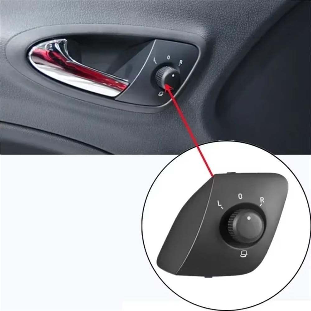 Car Mirror Switch for Seat for Ibiza 2008-2016 Car Rearview Mirror Control Button 6J1959565