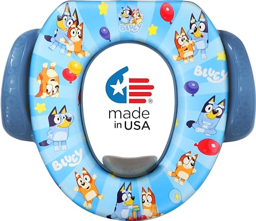 Bluey Soft Potty Seat - Potty Training Toilet Seat, Soft Cushion, Baby Potty Training, Safe, Easy to...