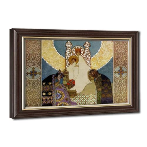 Impression sur toile Adoration des mages cadre deco murale Heinrich Lefler