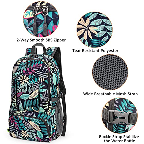 Image of G4Free 40L Lightweight Packable Hiking Backpack, Waterproof Travel Daypack | Water-Resistant Polyamide, Size: 18.9*12.9*9.4inch(L*W*H), 100% Waterproof Wet Pocket, Travel, Climbing, swimming