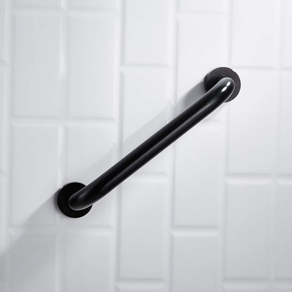 Corrimano Antiscivolo Maniglia per WC Maniglia per WC Nera Sicurezza per Bagno Maniglione Senza Punch, Ventosa Antiscivolo Spazio Maniglia in Alluminio, Maniglione Antistatico ad a